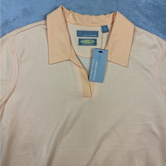 Greg Norman play dry moisture wicking sz Large Collar Top new w tags Womens - Picture 6 of 10